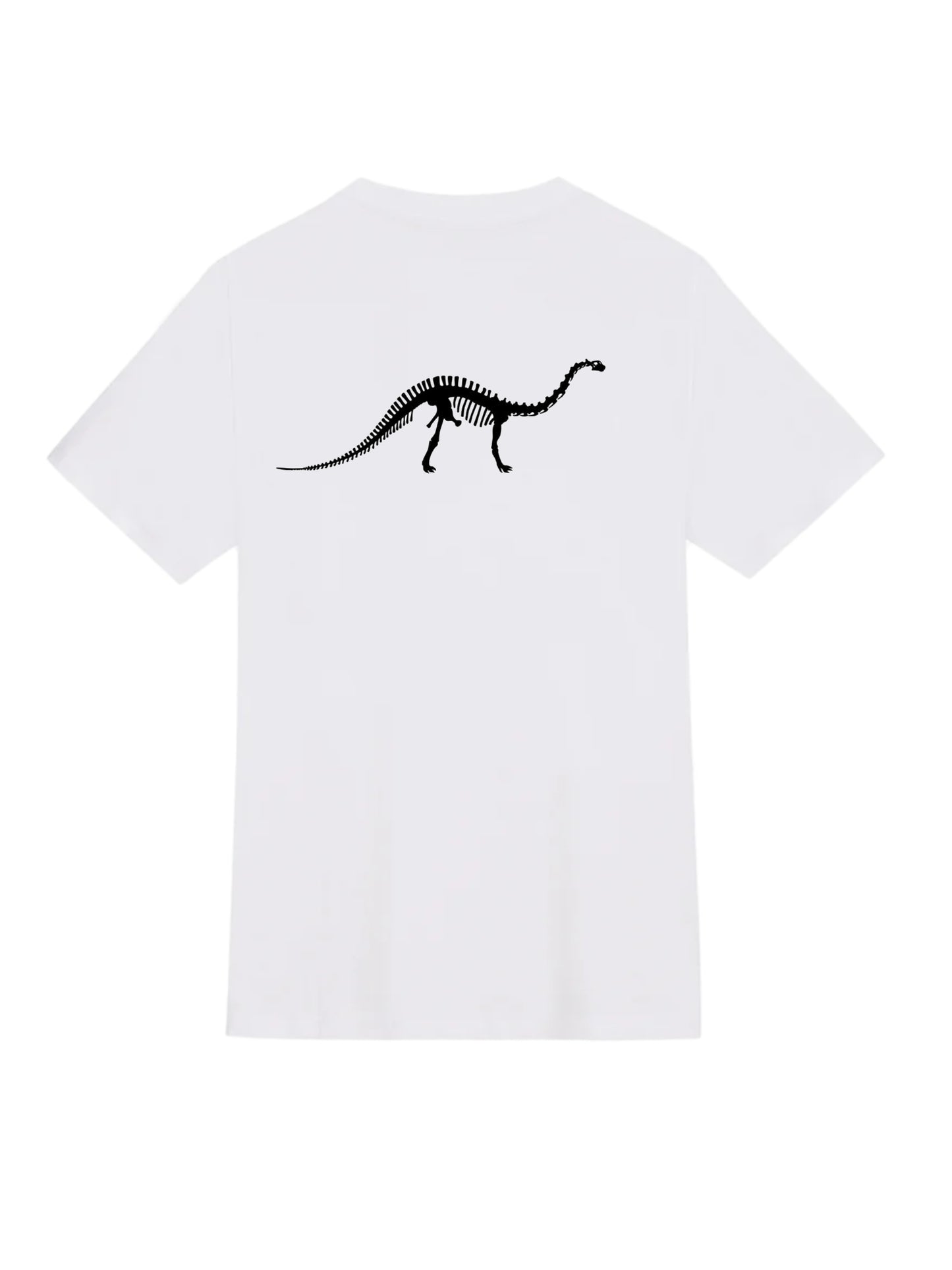Apatosaurus short sleeve black T-shirt or white shirt (back)