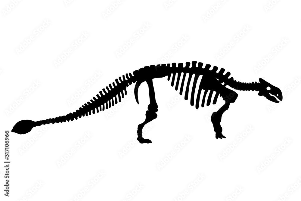 Ankylosaurus short sleeve black T-shirt or white