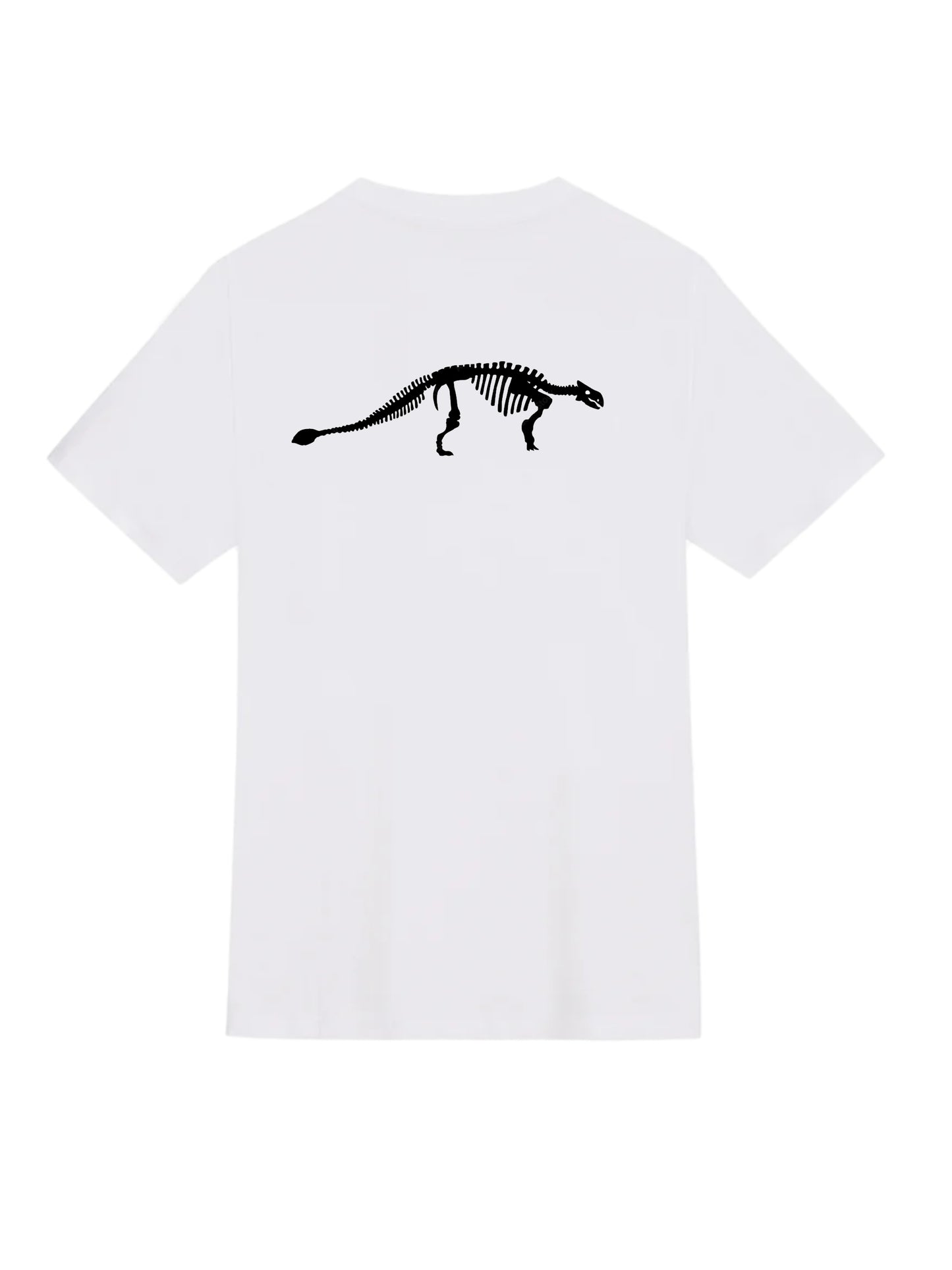 Ankylosaurus short sleeve black T-shirt or white shirt(back)
