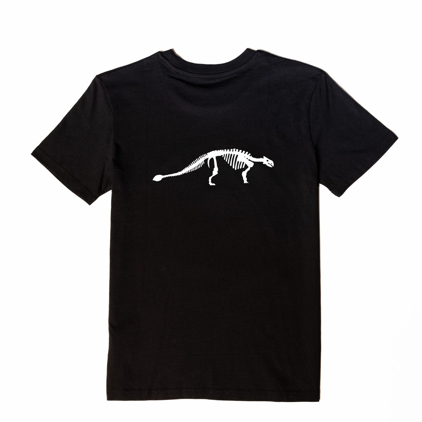 Ankylosaurus short sleeve black T-shirt or white shirt(back)